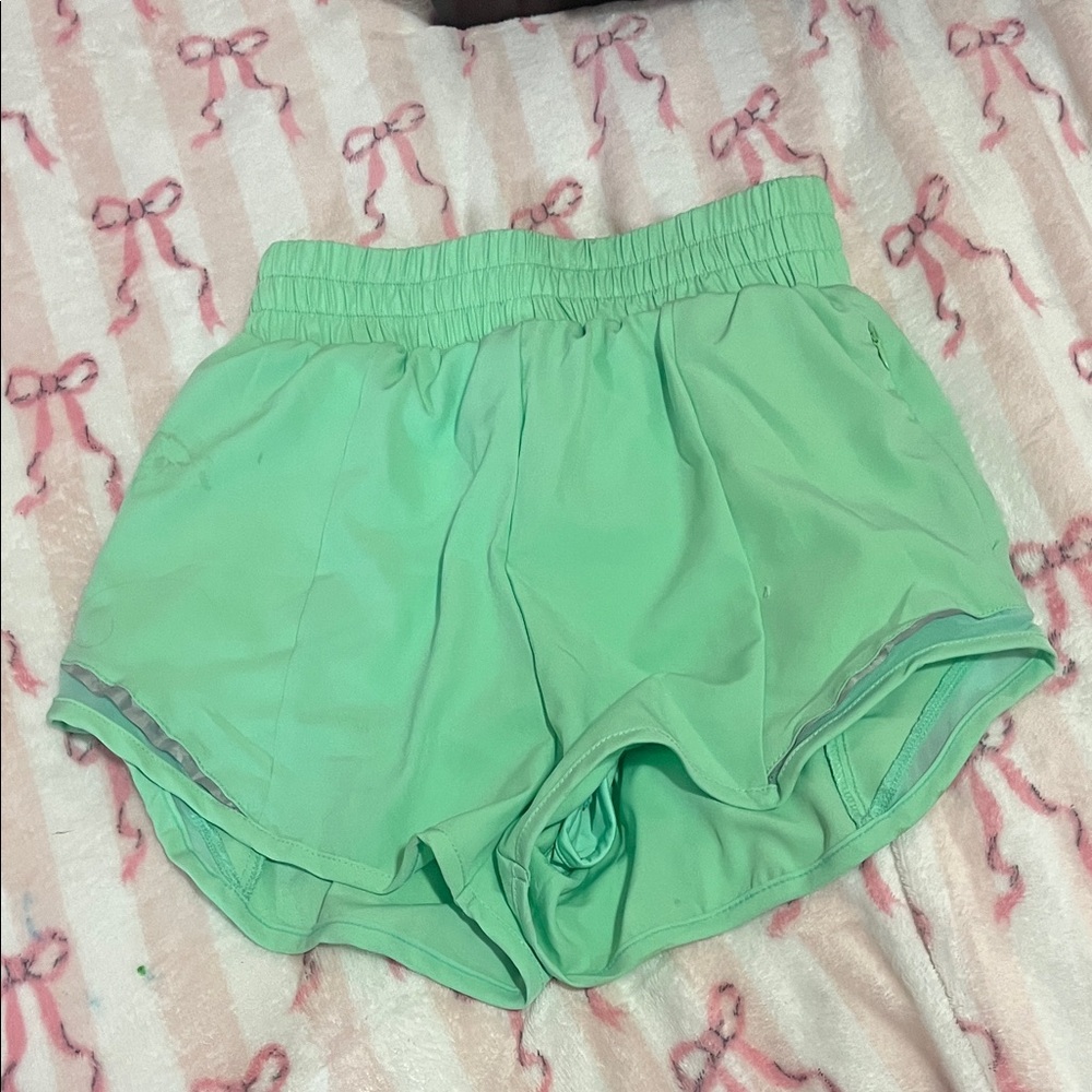 SHEIN Light Green Athletic Shorts